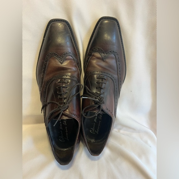 Antonio Maurizi Dark Brown  red Leather Oxfords main image 11